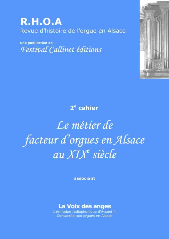 Revue d'Histoire de l'Orgue en Alsace - N°2